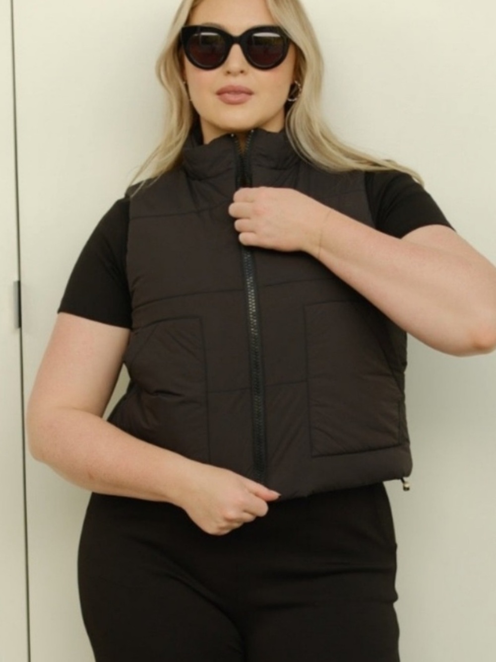 smash and tess on the go puffy vest new s